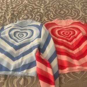 2 Cider Powerpuff Girls heart sweater